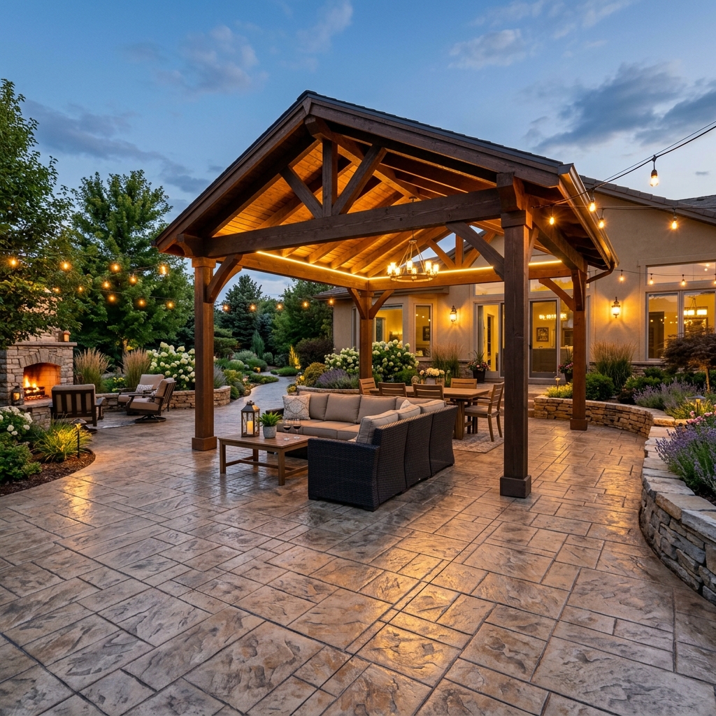 Custom Concrete Patio Installation and Hardscape Construction in Southern California
